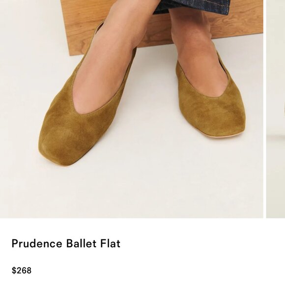 Reformation Suede Ballet Flats - Size 6 - Picture 4 of 4